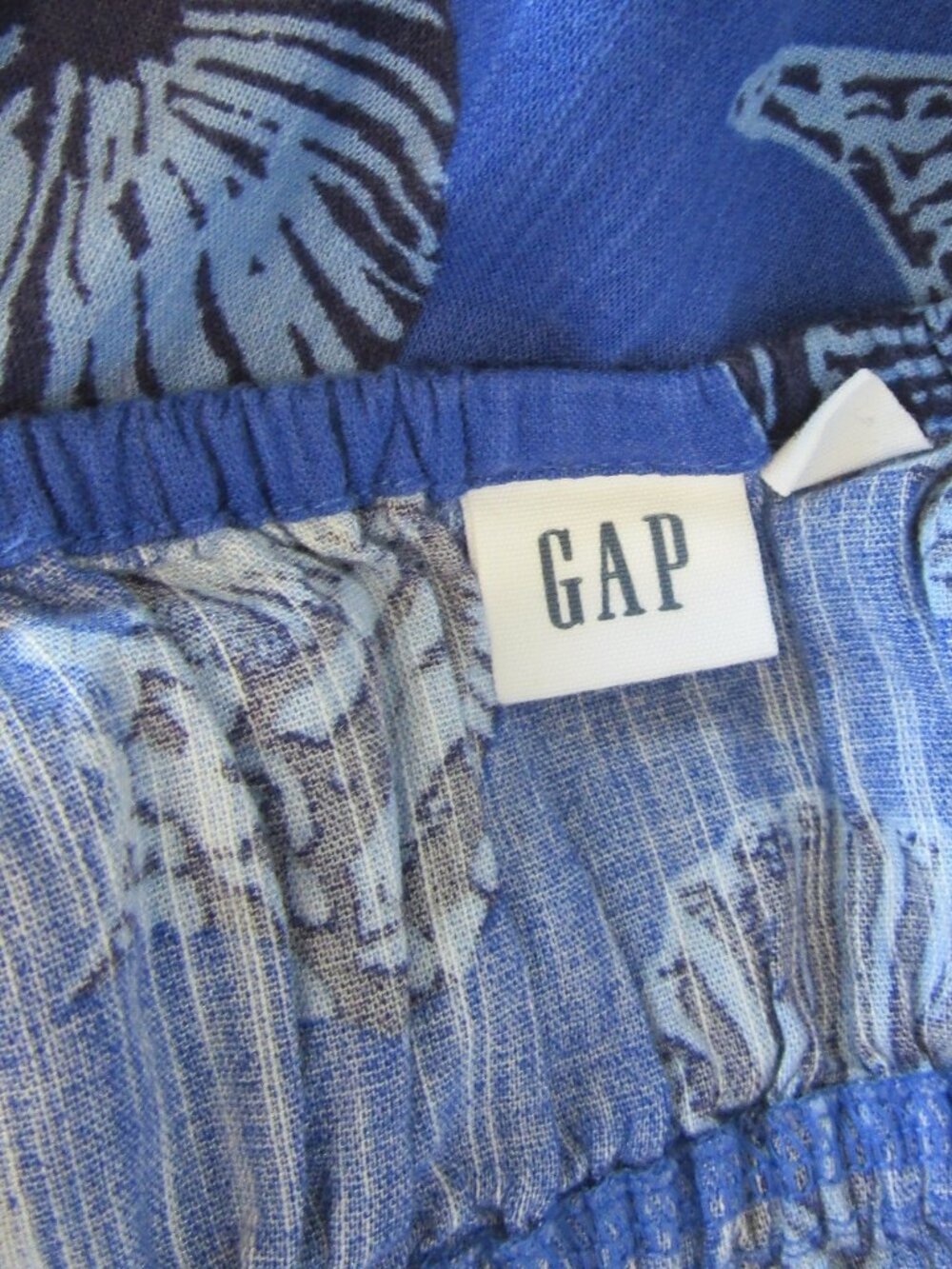 GAP Blue Seashells S Sleeveless Midi Summer Dress - Picture 4 of 4